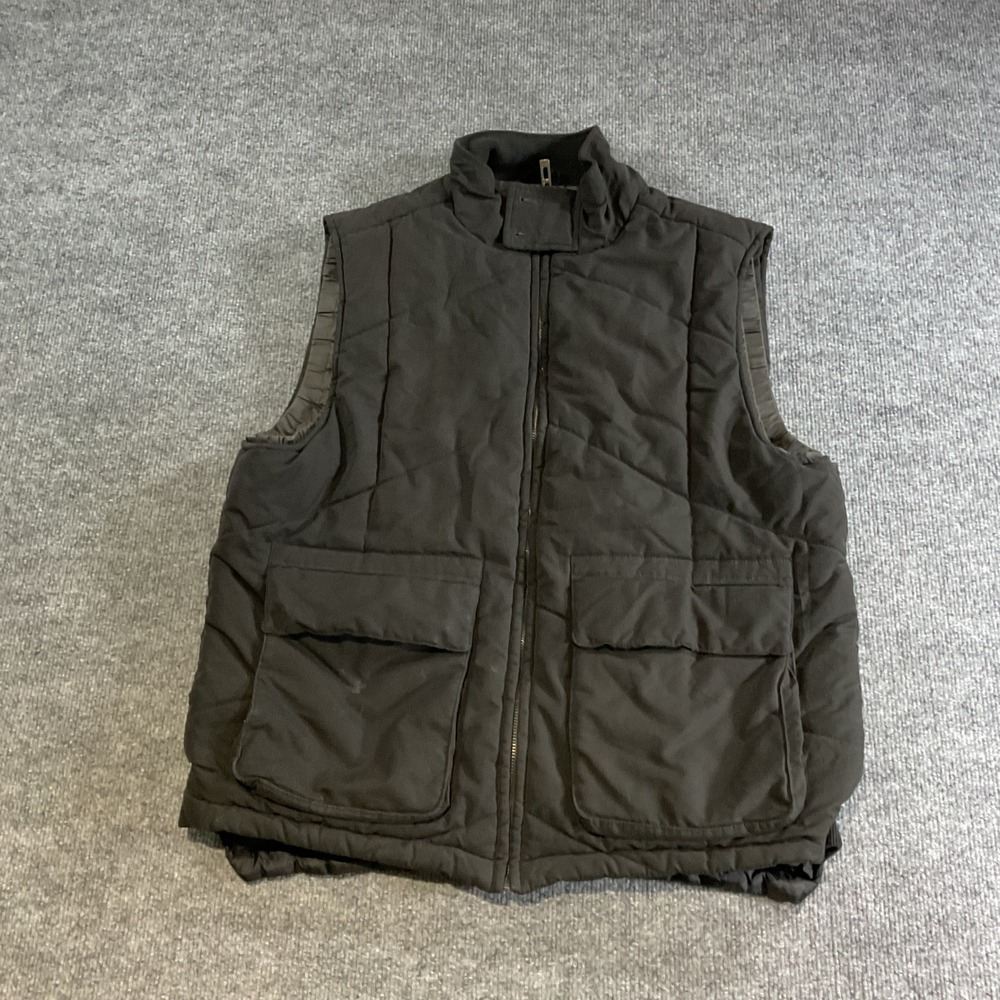 Nautica Jeans Co Mens Type N-3 Quilted Puffer Vest Black Large NJC-NO. 254/8978